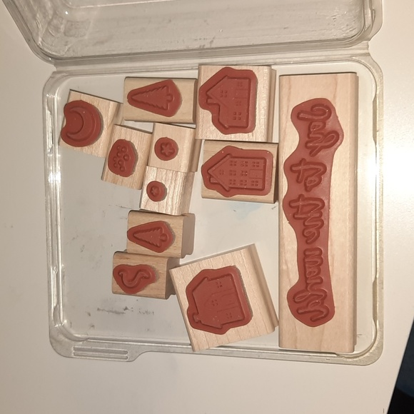 Hearts Come Home houses Stampin up Rubber stamp set as is - Picture 3 of 3